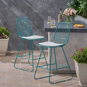 Outdoor Counter Stool (set of 2) - NH795703 outdoor furniture, garden bench
