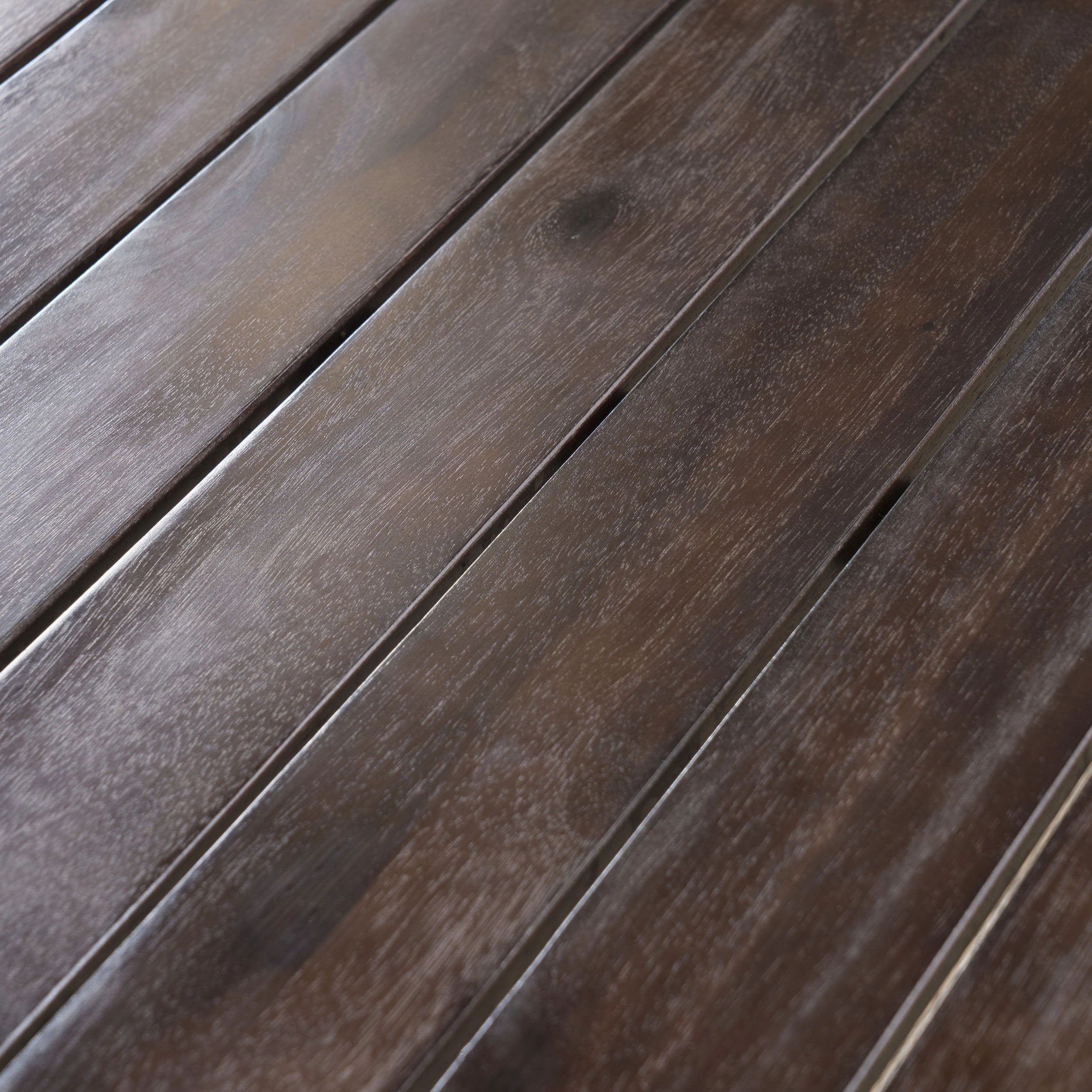 Outdoor Dark Brown Finished Acacia Wood Dining Table - NH642203