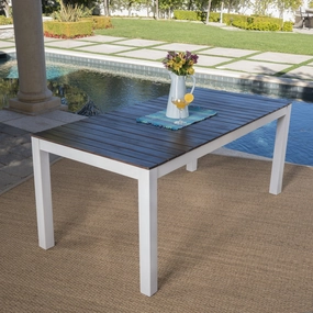 Outdoor Dark Brown Finished Acacia Wood Dining Table - NH642203 outdoor lounge chair, patio sofa