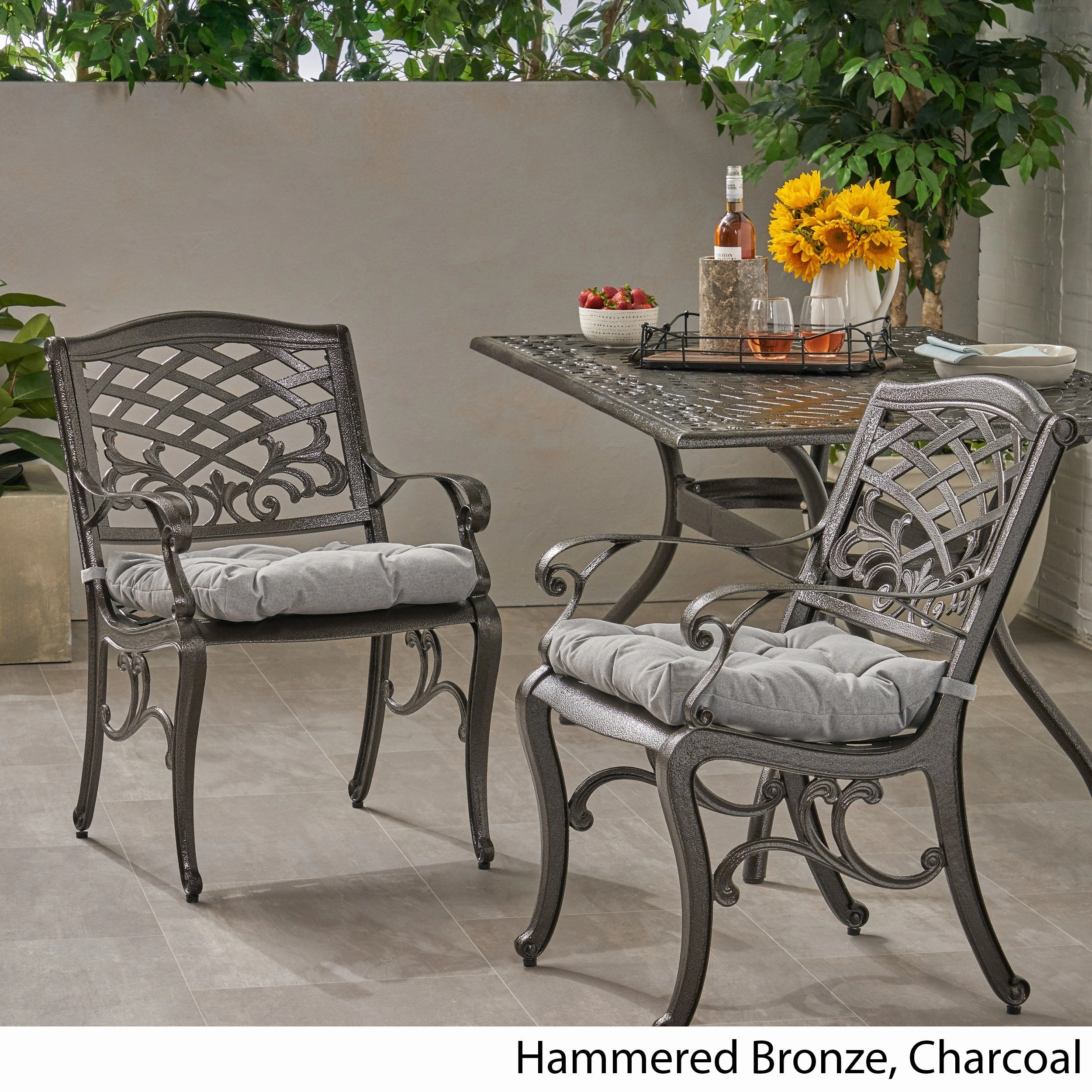 Outdoor Dining Chair with Cushion (Set of 2) - NH011013