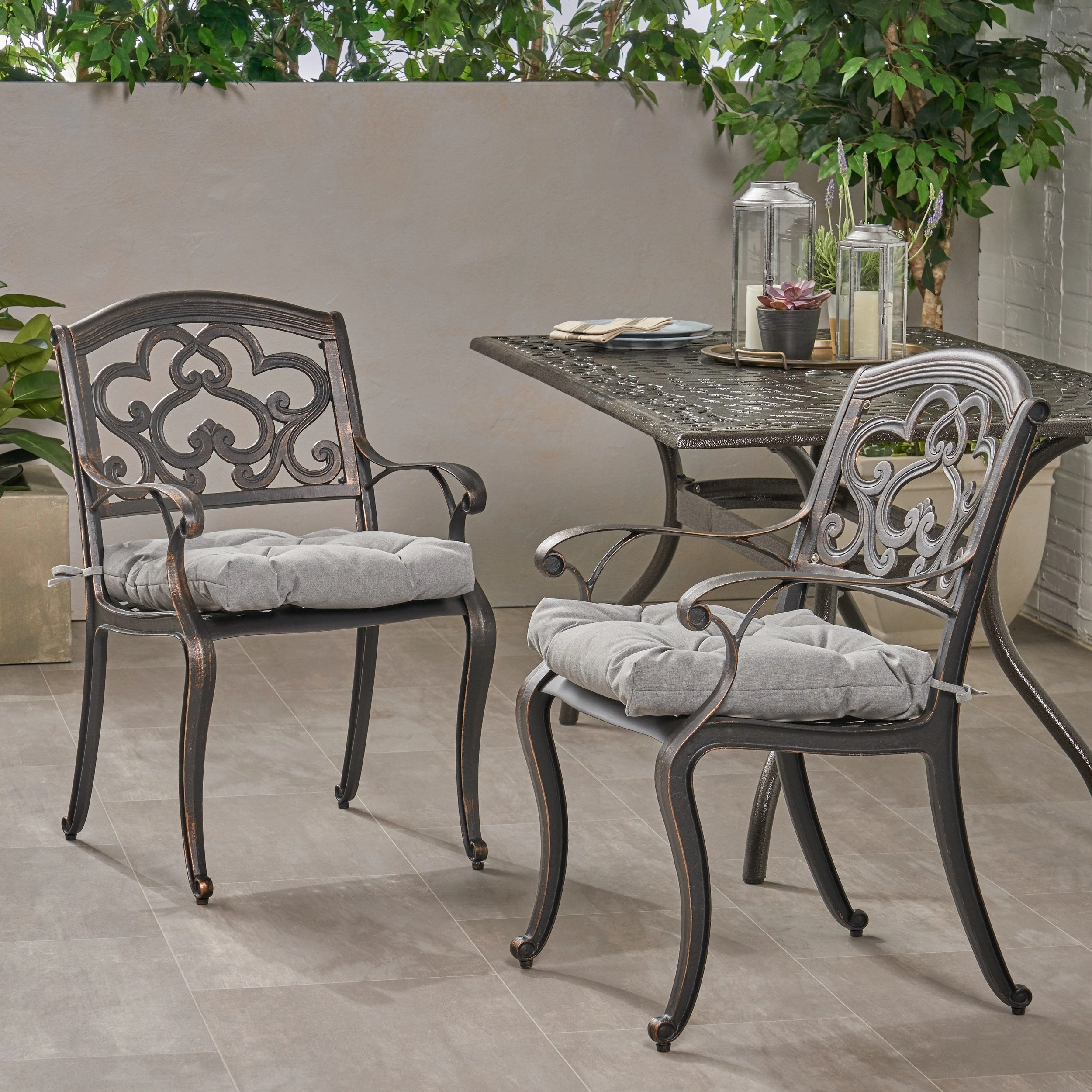Outdoor Dining Chair with Cushion (Set of 2) - NH061013 outdoor lounge chair, patio sofa