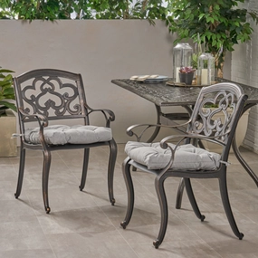 Outdoor Dining Chair with Cushion (Set of 2) - NH061013 outdoor lounge chair, patio sofa
