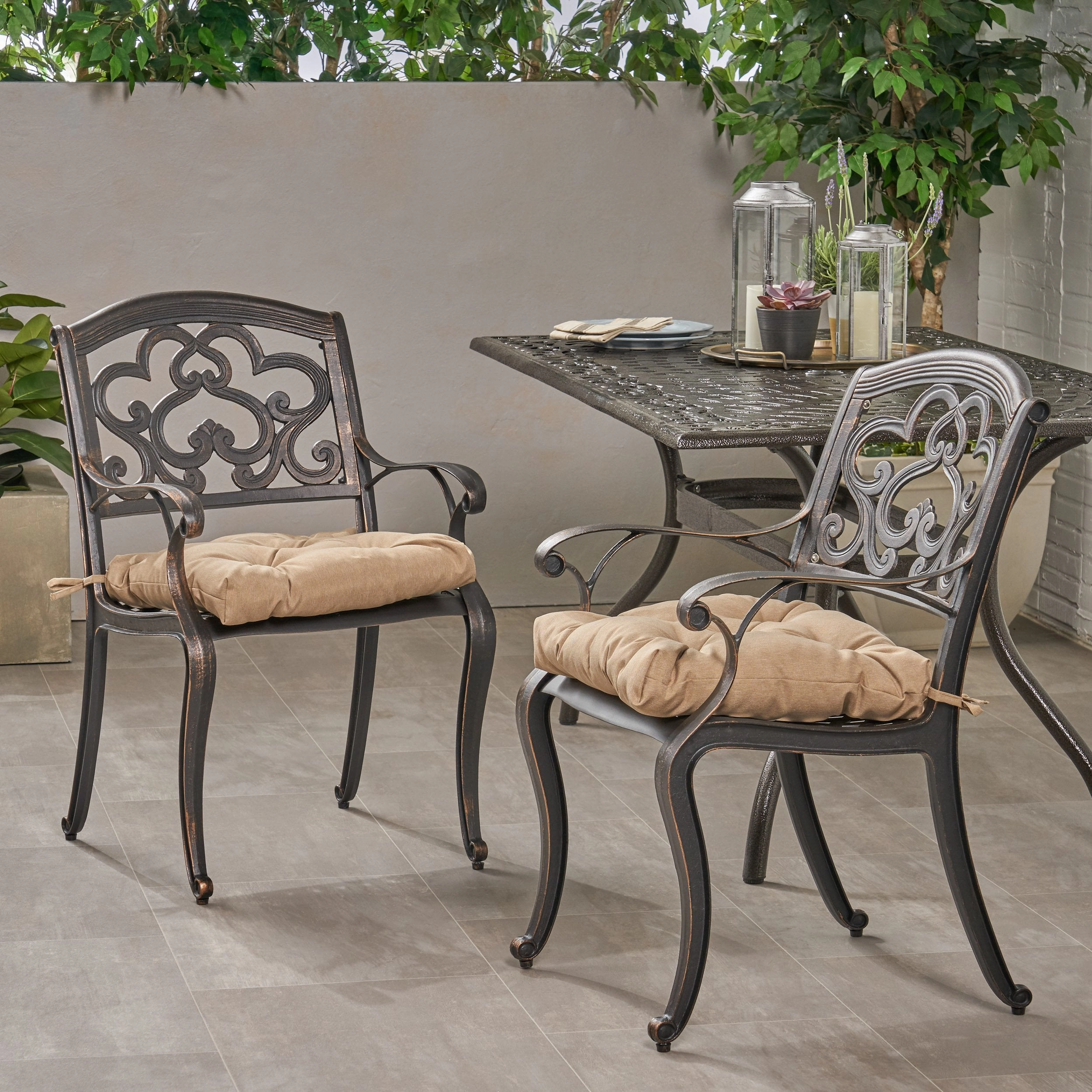 Outdoor Dining Chair with Cushion (Set of 2) - NH061013