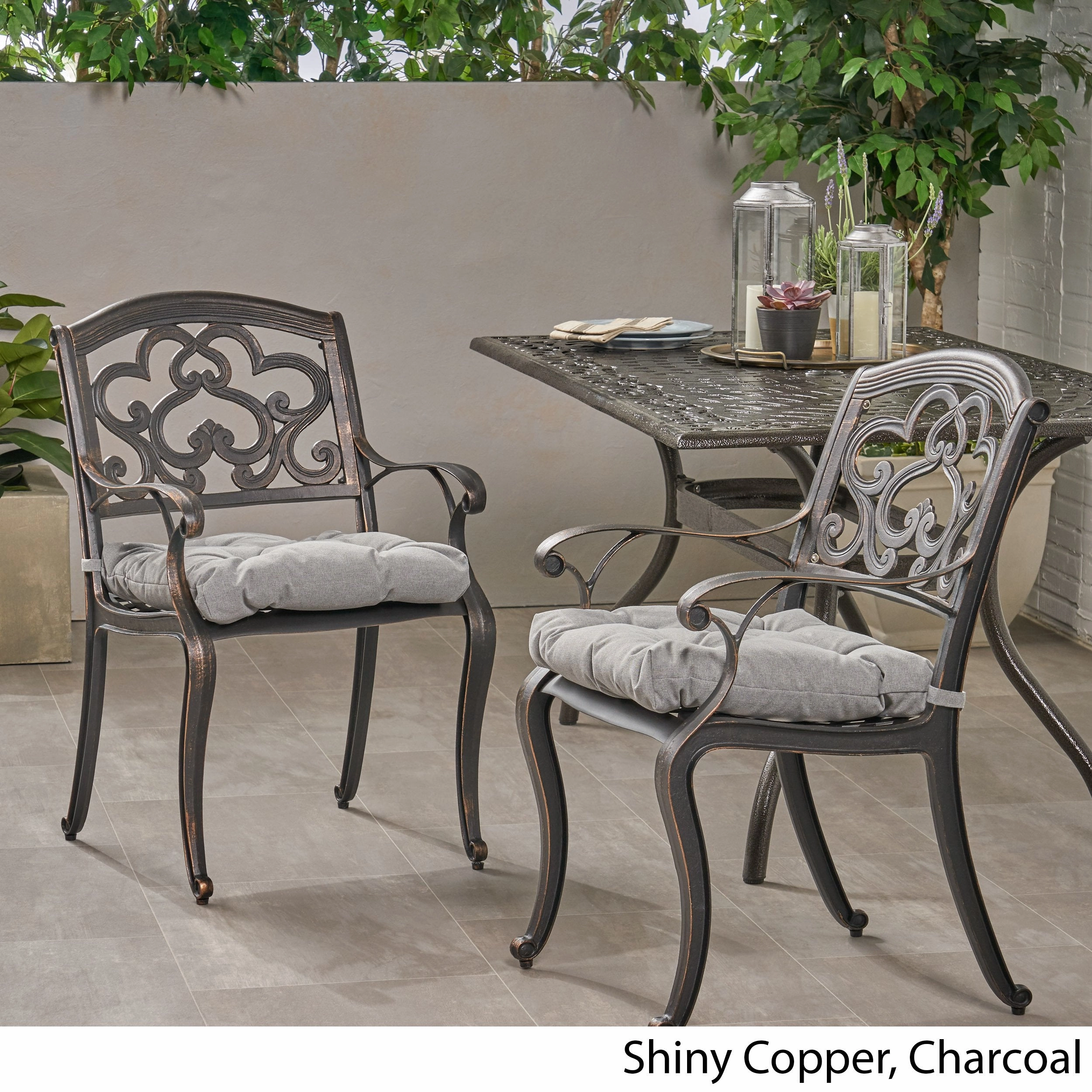 Outdoor Dining Chair with Cushion (Set of 2) - NH411013