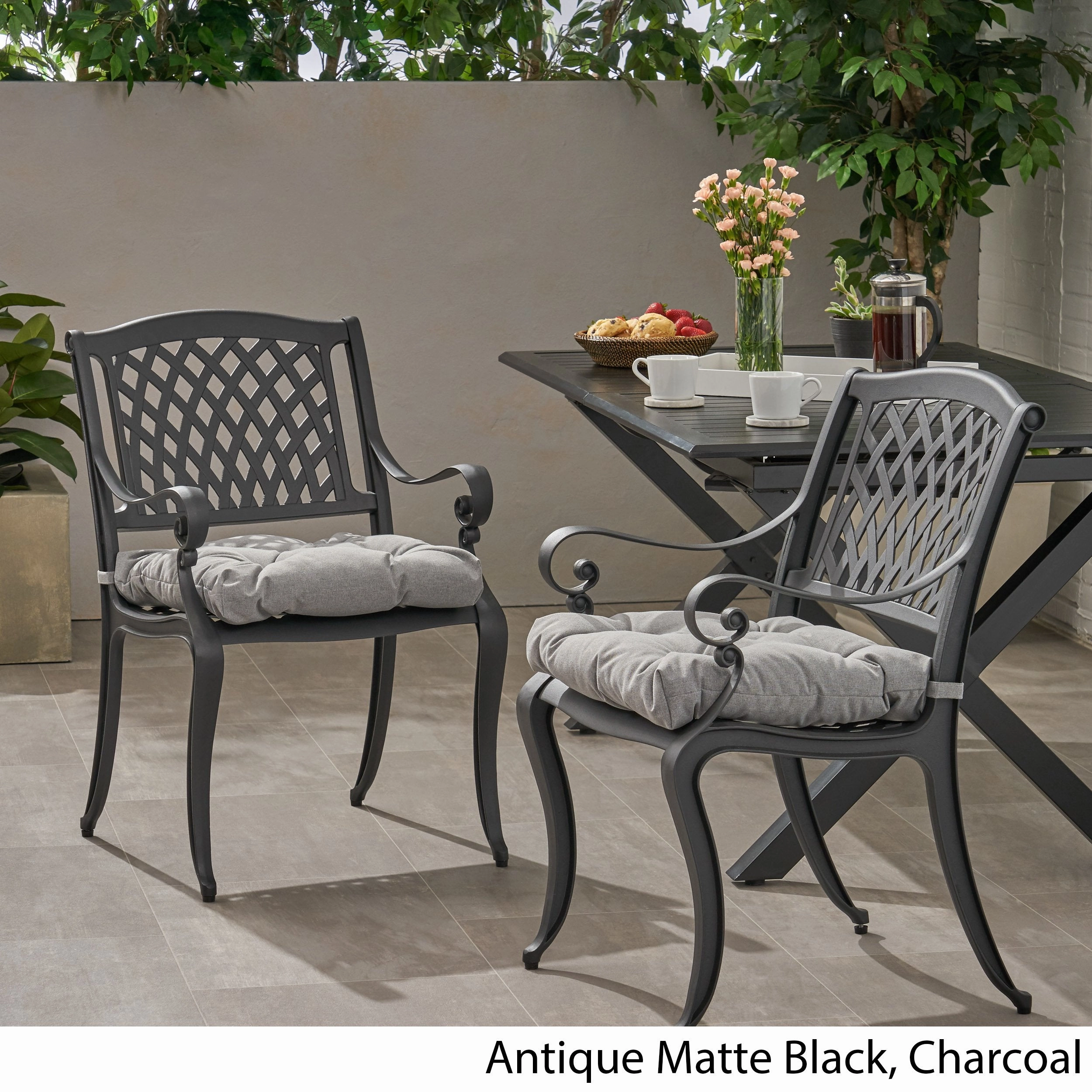 Outdoor Dining Chair with Cushion (Set of 2) - NH501013