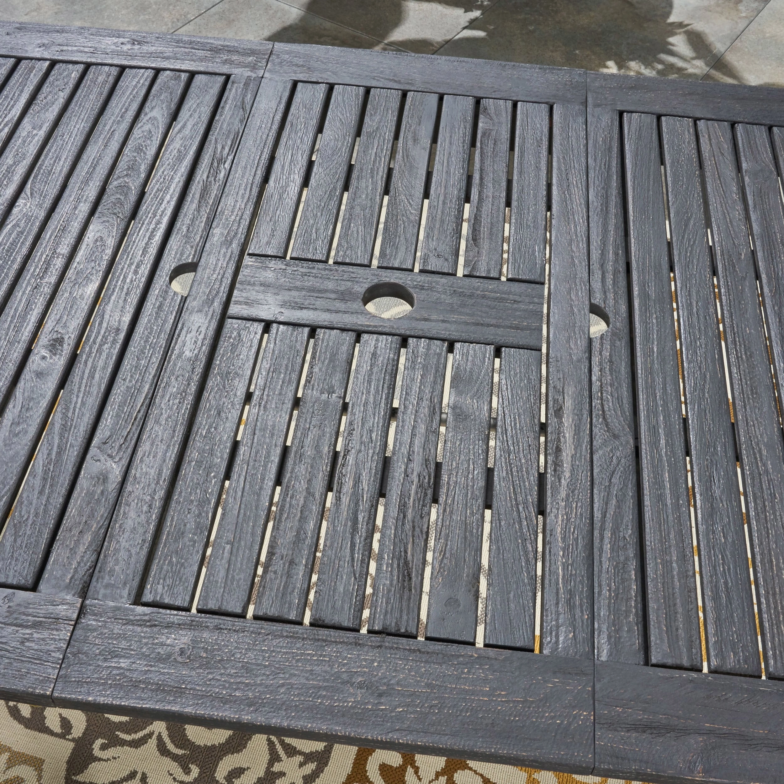 Outdoor Expandable Acacia Wood Dining Table - NH653503