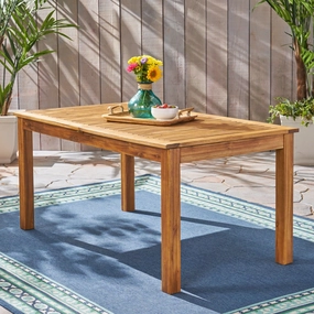 Outdoor Expandable Acacia Wood Dining Table - NH653503 outdoor lounge chair, patio sofa