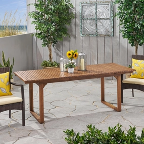 Outdoor Expandable Acacia Wood Dining Table - NH876903 outdoor lounge chair, patio sofa