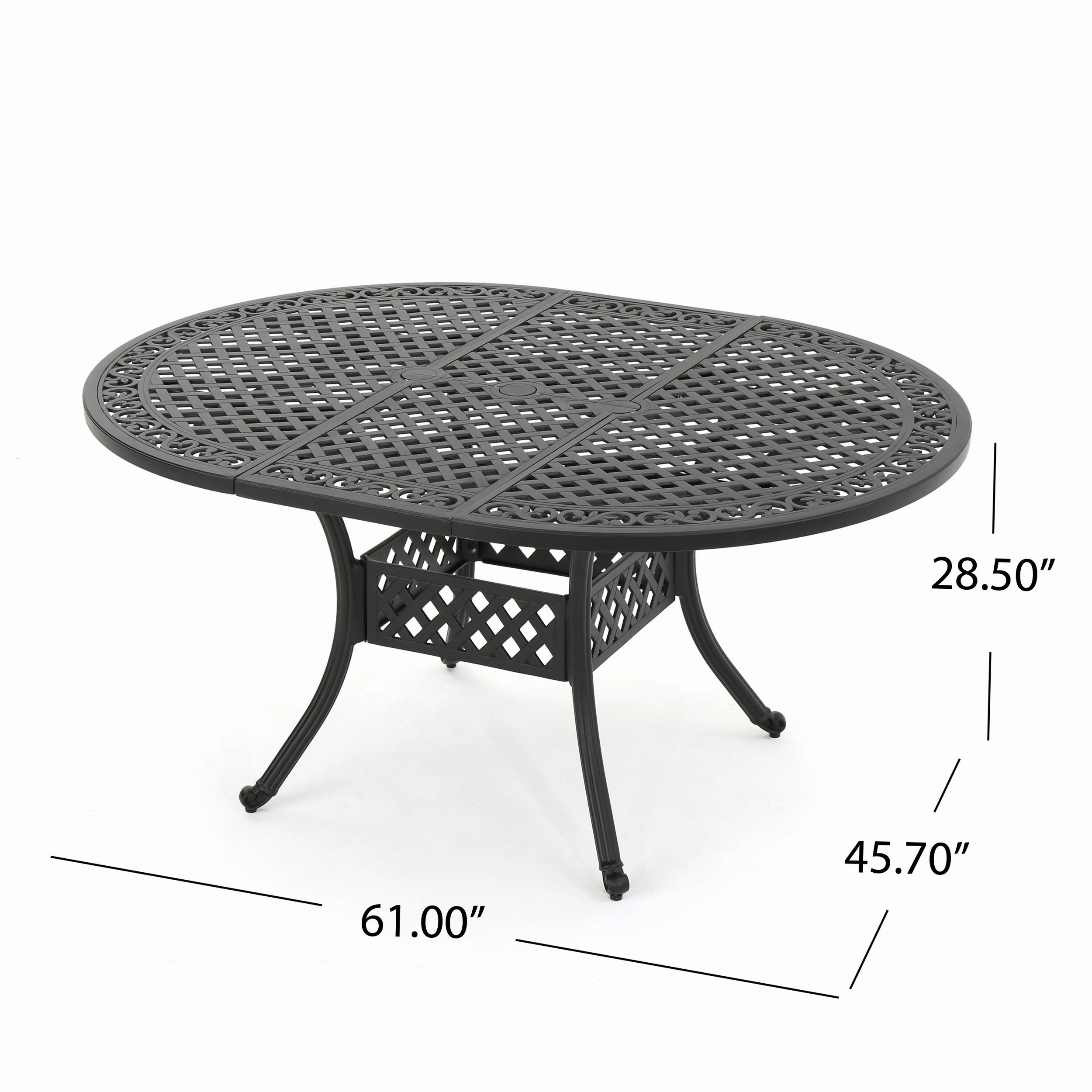 Outdoor Expandable Aluminum Dining Table - NH372103