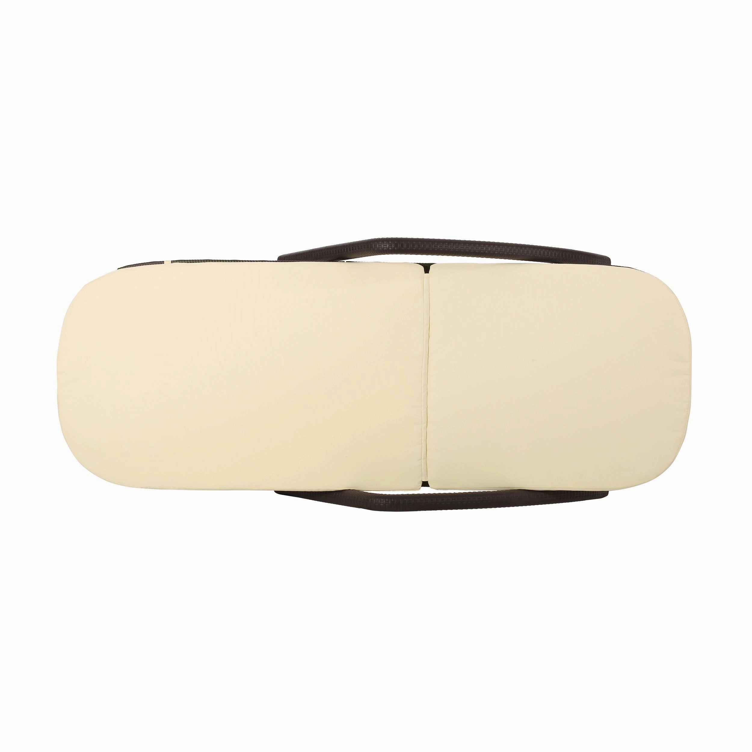 Outdoor Faux Wicker Chaise Lounge with Cushion - NH912313