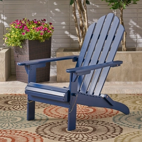 Outdoor Foldable Acacia Wood Adirondack Chair - NH773503 outdoor furniture, garden bench