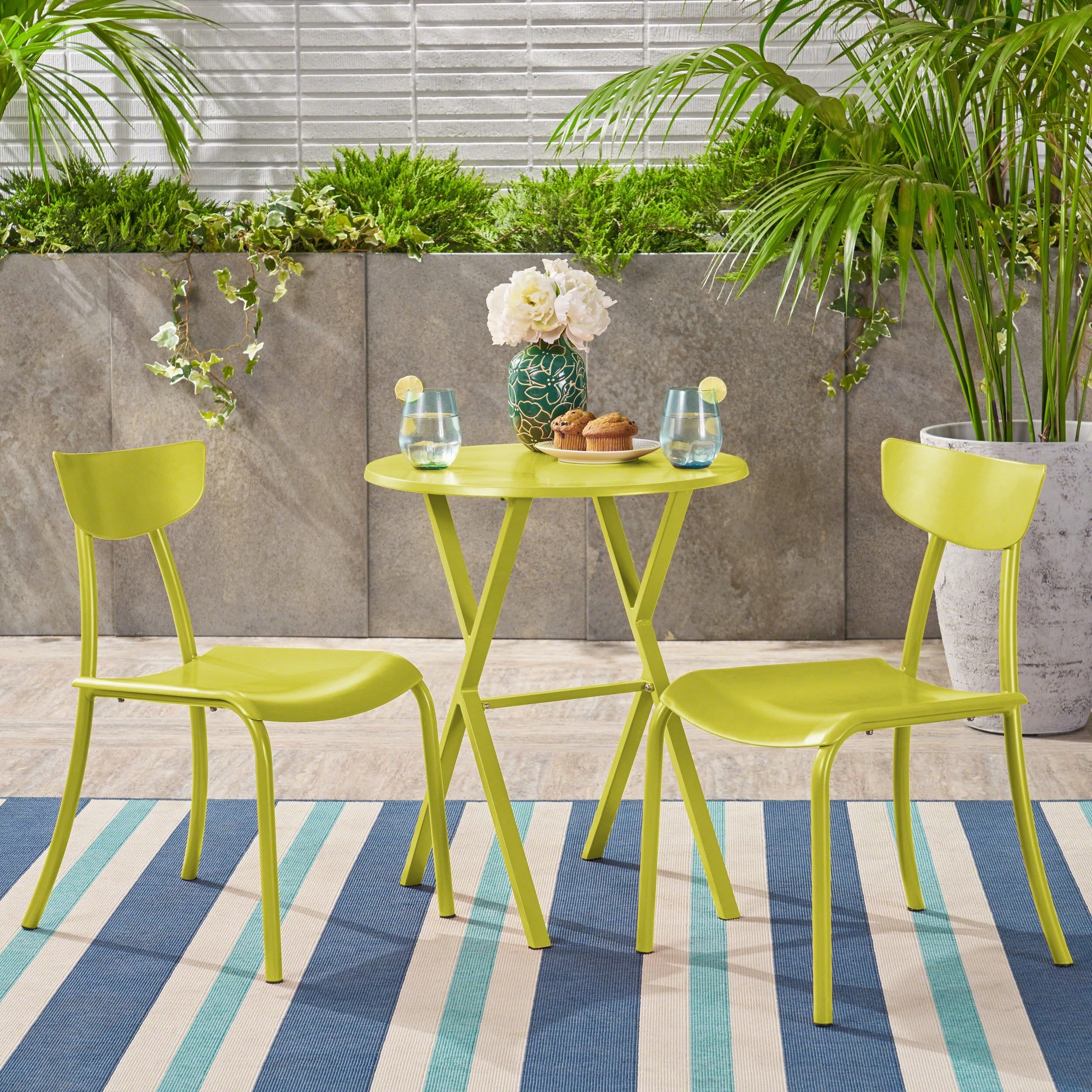 Outdoor Iron Bistro Set - NH278403 outdoor lounge chair, patio sofa