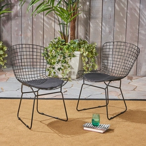 Outdoor Iron Chairs (Set of 2) - NH270503 outdoor lounge chair, patio sofa