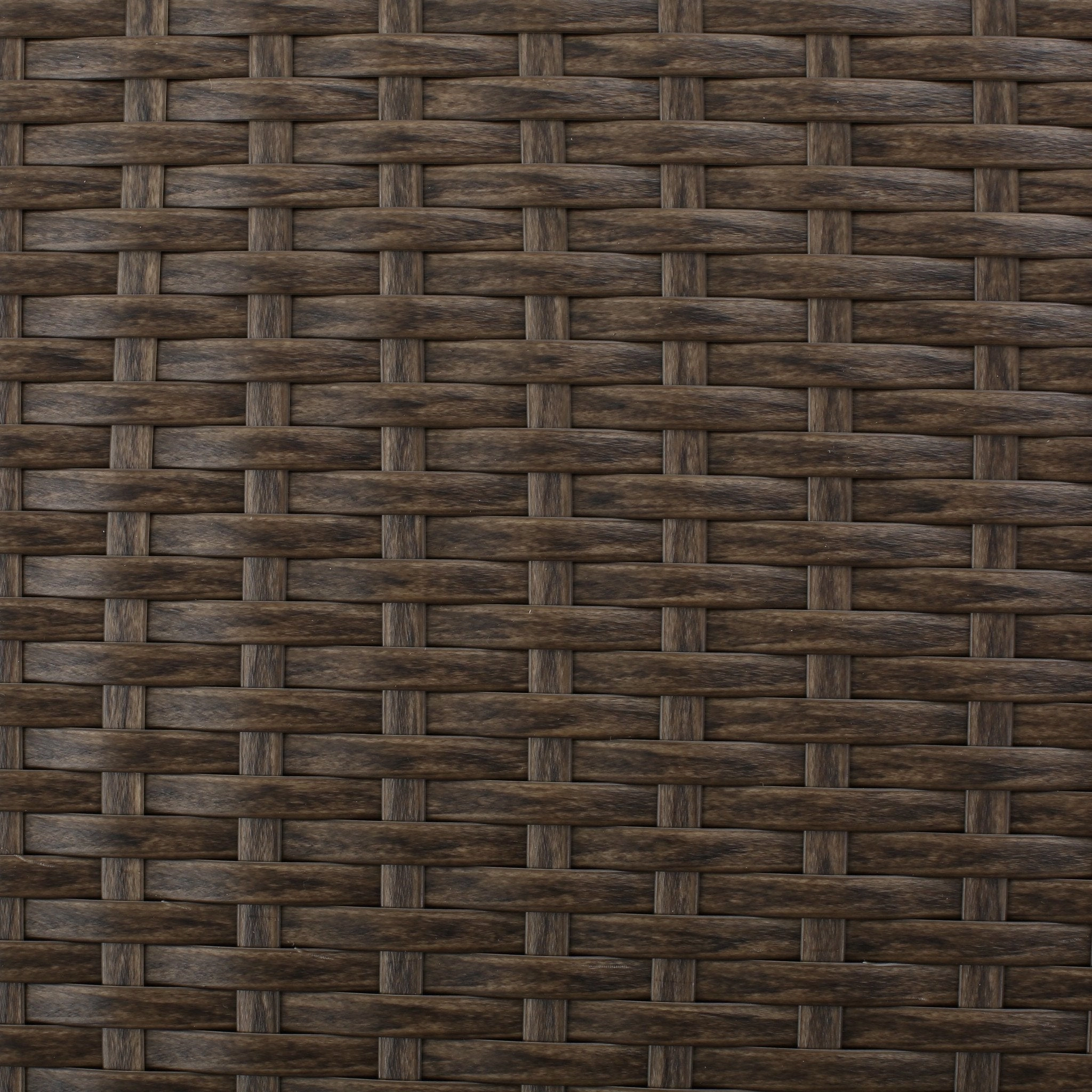 Outdoor L-shape Brown Wicker Sofa w/ Cushions - NH109992