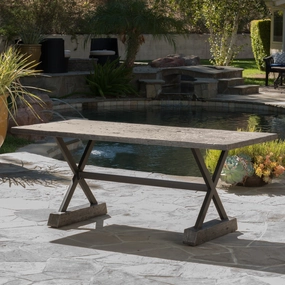 Outdoor Lightweight Concrete Dining Table - NH315692 outdoor lounge chair, patio sofa