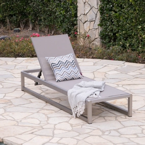 Outdoor Mesh Chaise Lounge - NH855303 outdoor furniture, garden bench