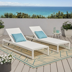 Outdoor Mesh Chaise Lounge (Set of 2) - NH749113 patio umbrella, gazebo