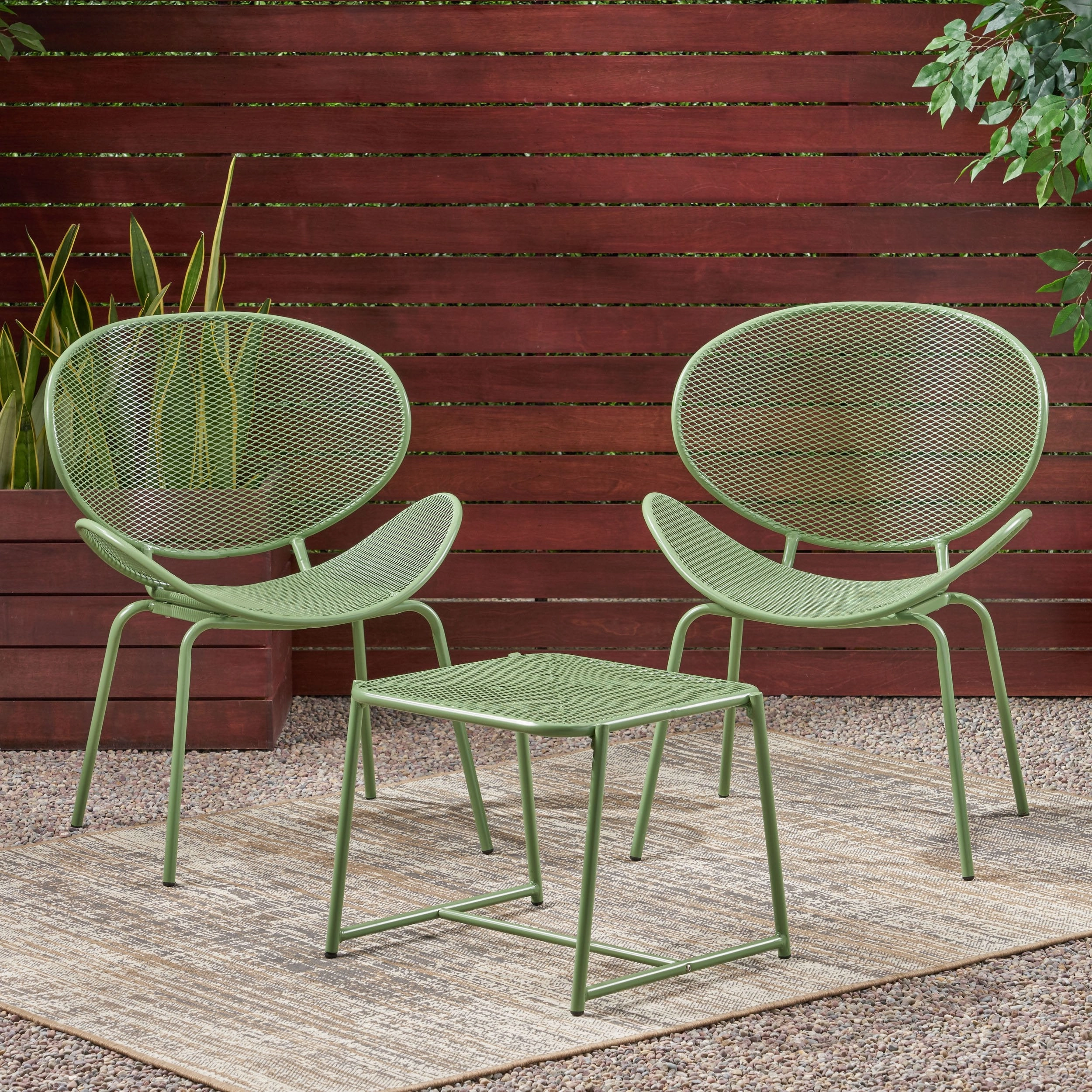 Outdoor Modern 2 Seater Chat Set - NH583113 outdoor furniture, garden bench