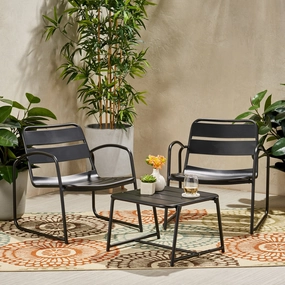 Outdoor Modern 2 Seater Chat Set - NH773113 outdoor furniture, garden bench