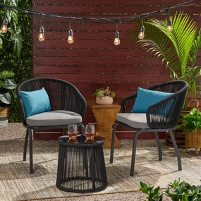 Outdoor Modern 2 Seater Chat Set - NH939113 outdoor furniture, garden bench