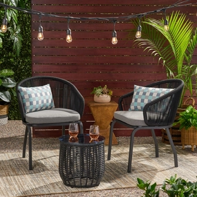 Outdoor Modern 2 Seater Chat Set - NH983113 outdoor furniture, garden bench