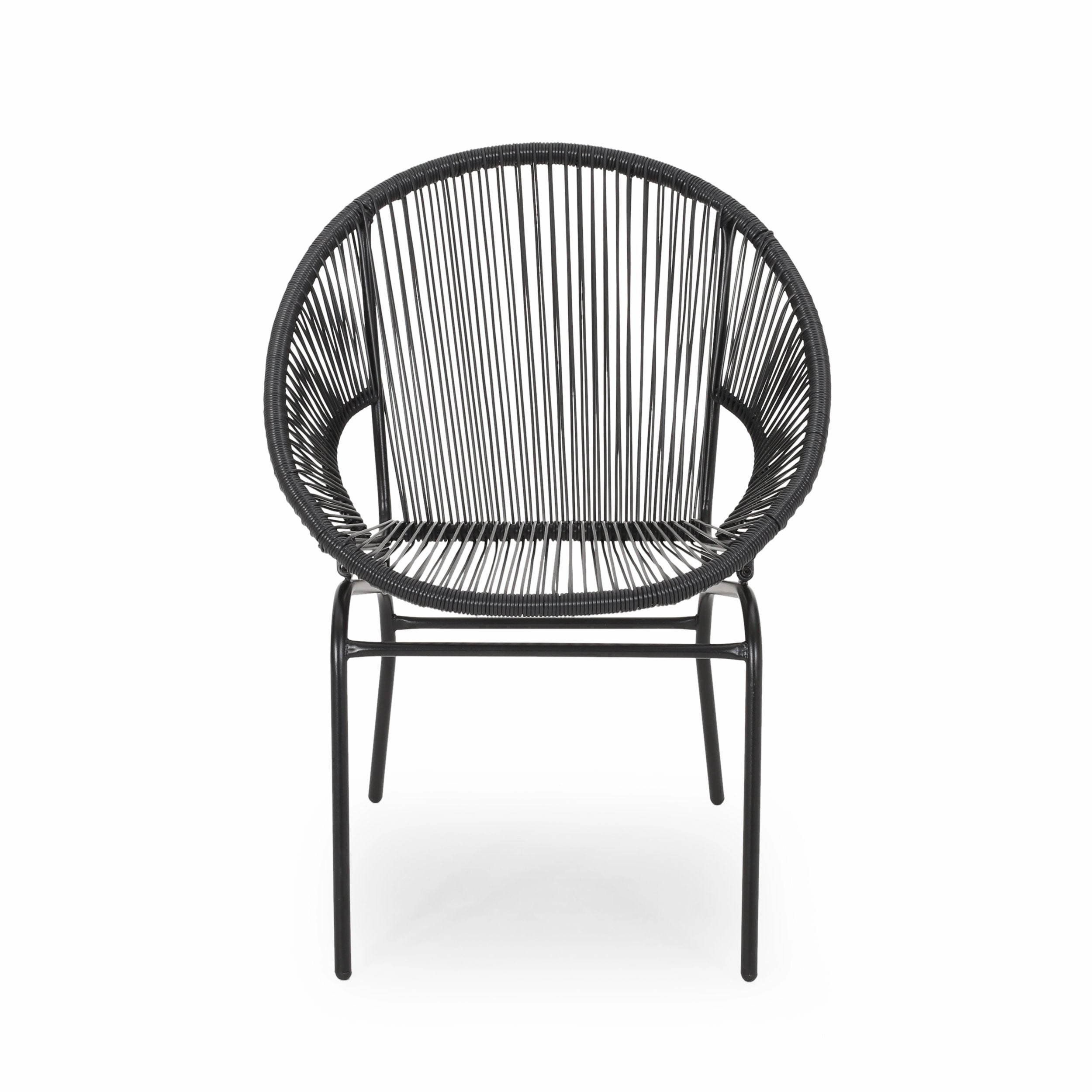 Outdoor Modern 2 Seater Faux Rattan Chat Set - NH280113