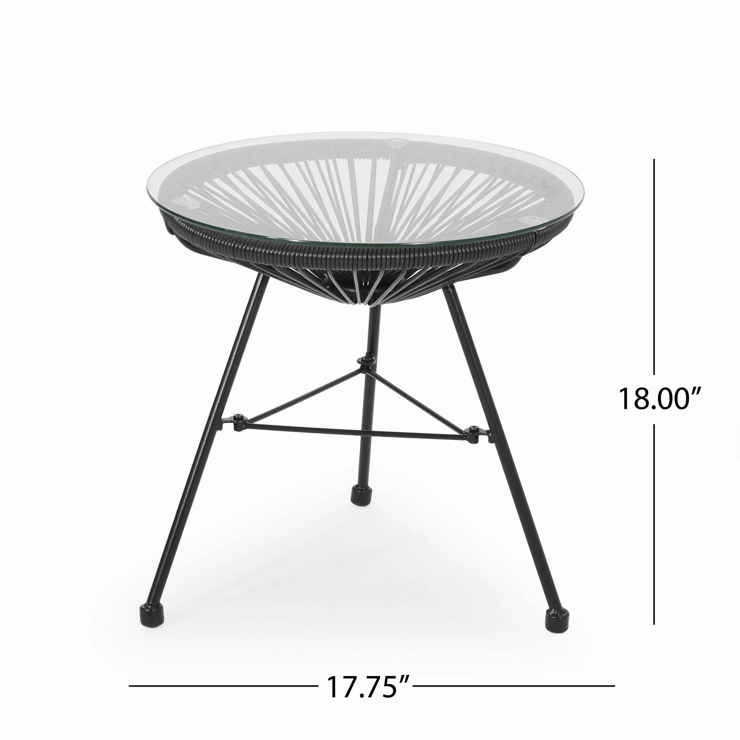 Outdoor Modern 2 Seater Faux Rattan Chat Set - NH280113