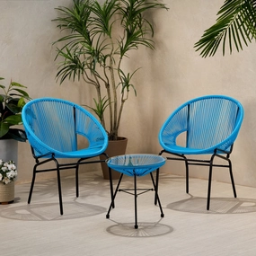 Outdoor Modern 2 Seater Faux Rattan Chat Set - NH280113 outdoor furniture, garden bench