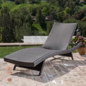 Outdoor Modern Adjustable Wicker Chaise Lounge Chair - NH256003 patio umbrella, gazebo