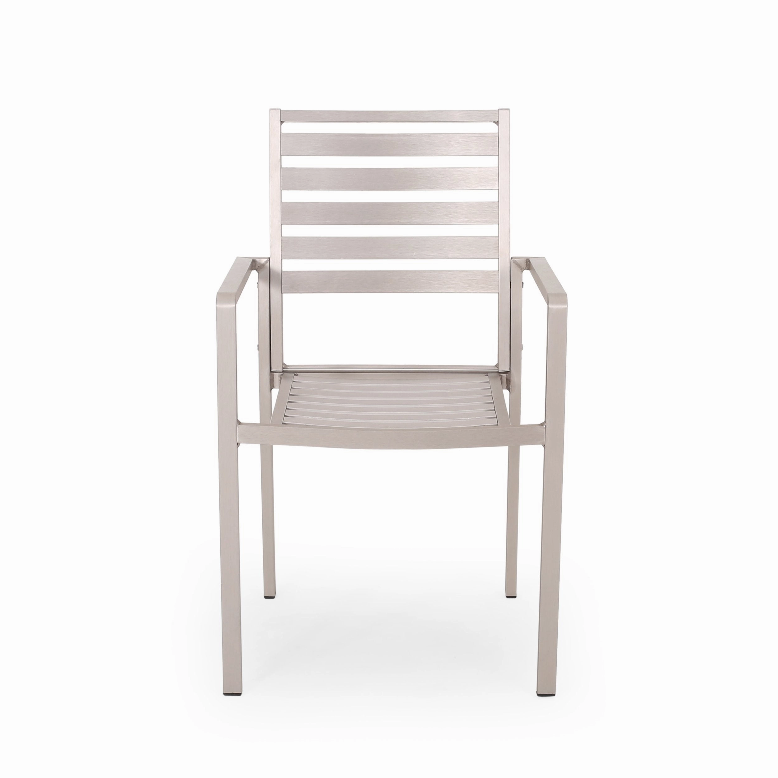 Outdoor Modern Aluminum Dining Chair (Set of 2) - NH958013
