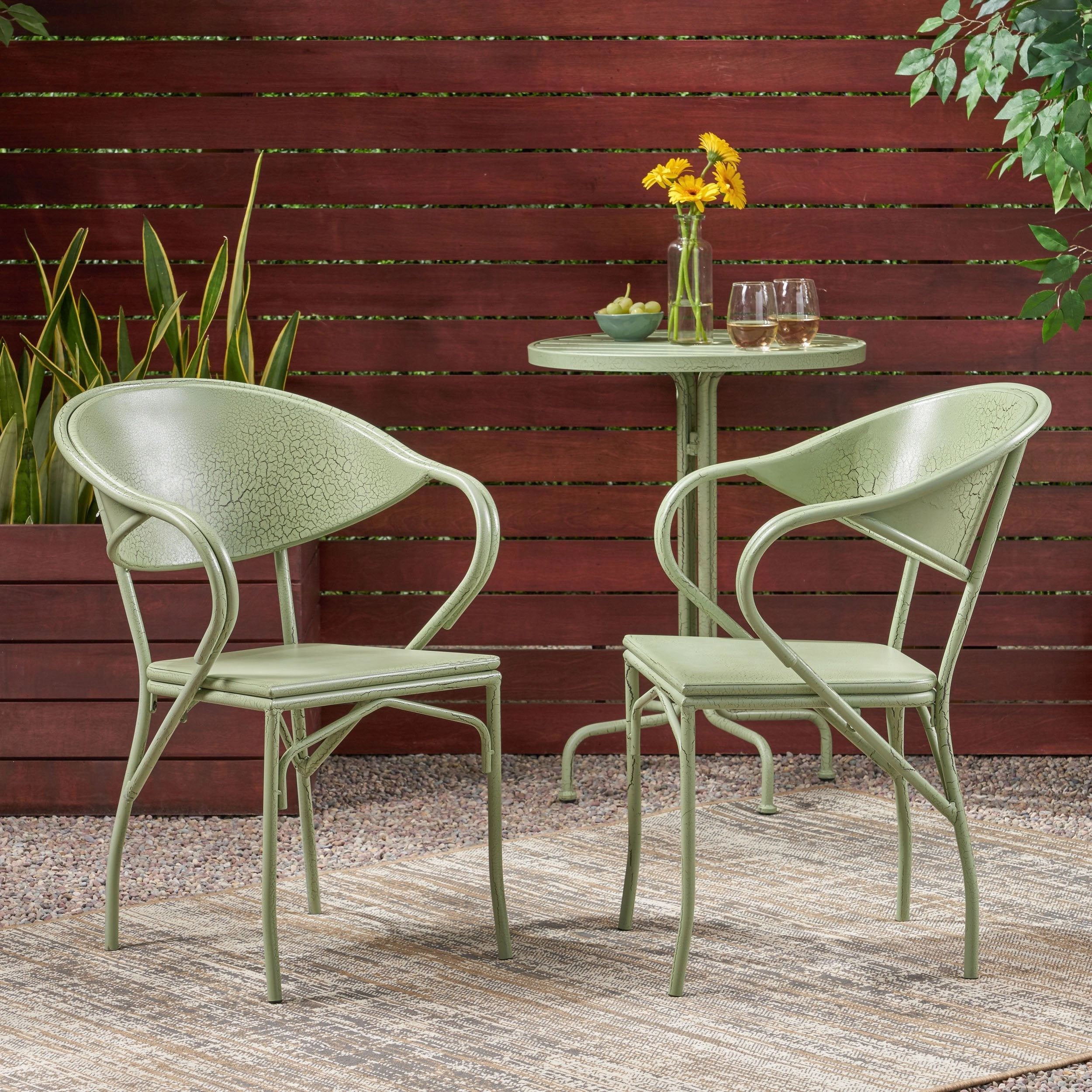 Outdoor Modern Dining Chair (Set of 2) - NH063113