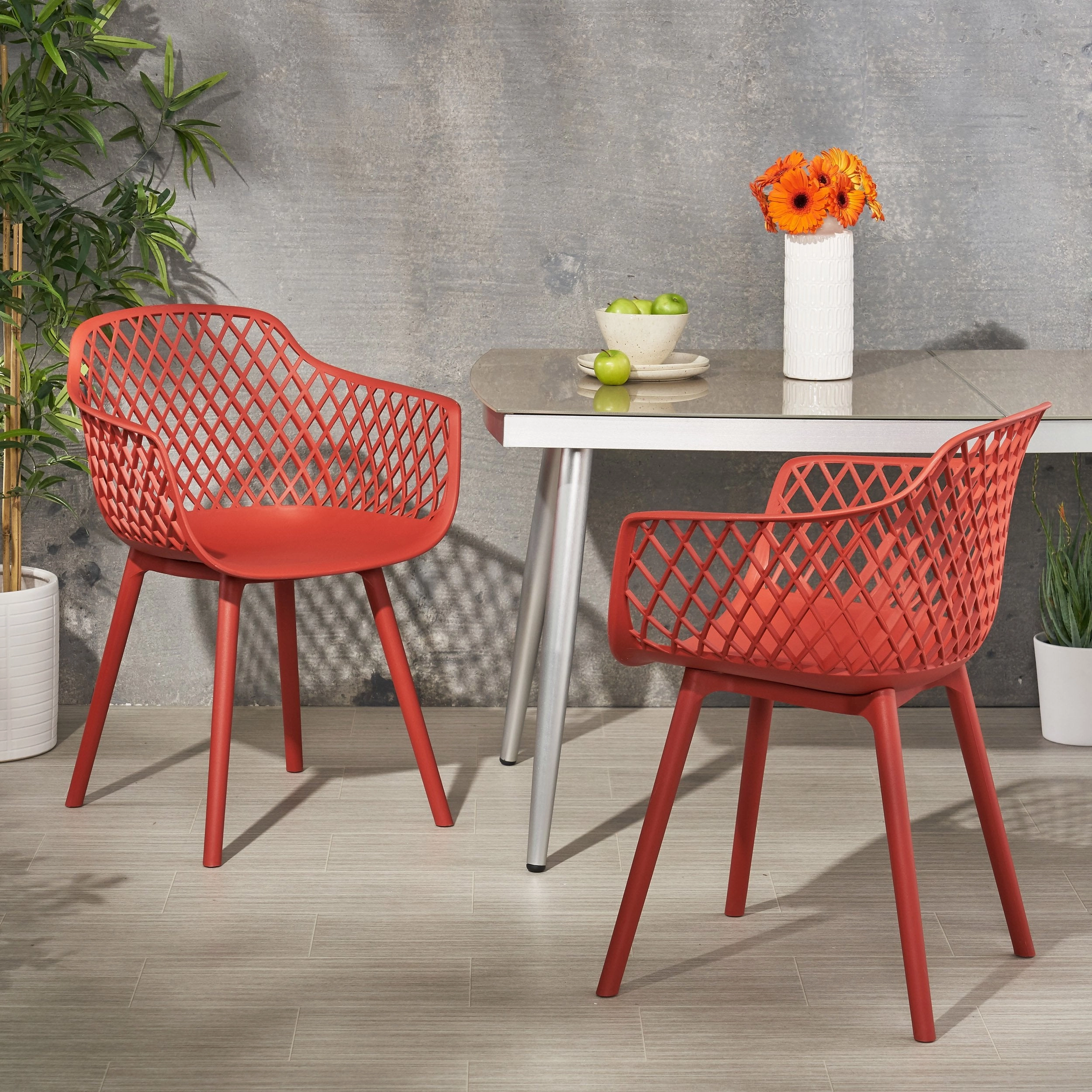 Outdoor Modern Dining Chair (Set of 2) - NH074213 outdoor lounge chair, patio sofa