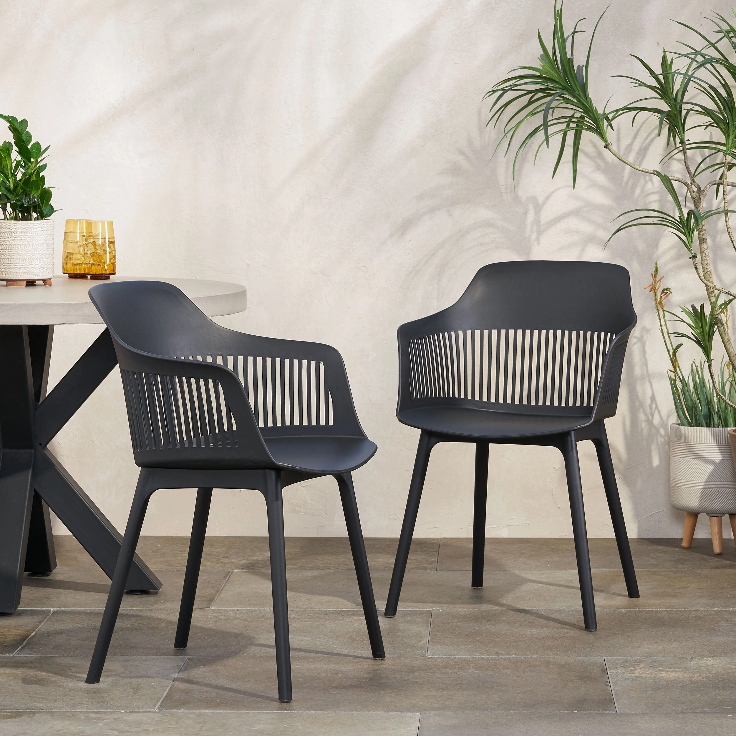 Outdoor Modern Dining Chair (Set of 2) - NH471213 outdoor lounge chair, patio sofa
