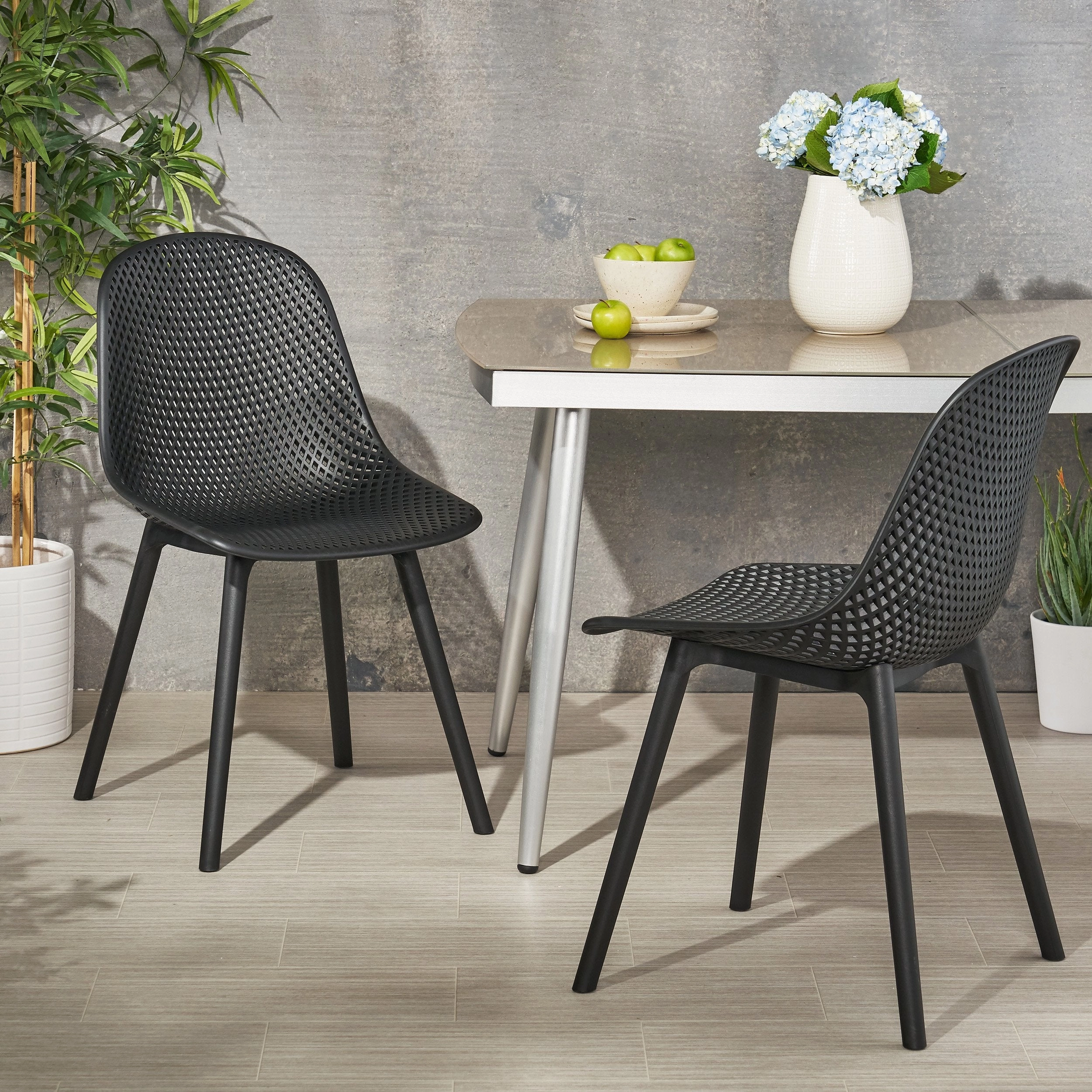 Outdoor Modern Dining Chair (Set of 2) - NH854213 outdoor lounge chair, patio sofa