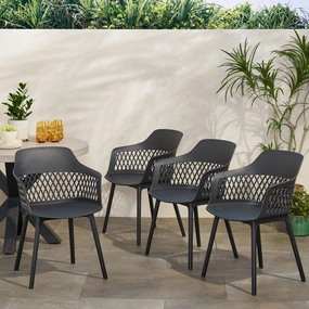 Outdoor Modern Dining Chair (Set of 4) - NH081213 outdoor lounge chair, patio sofa