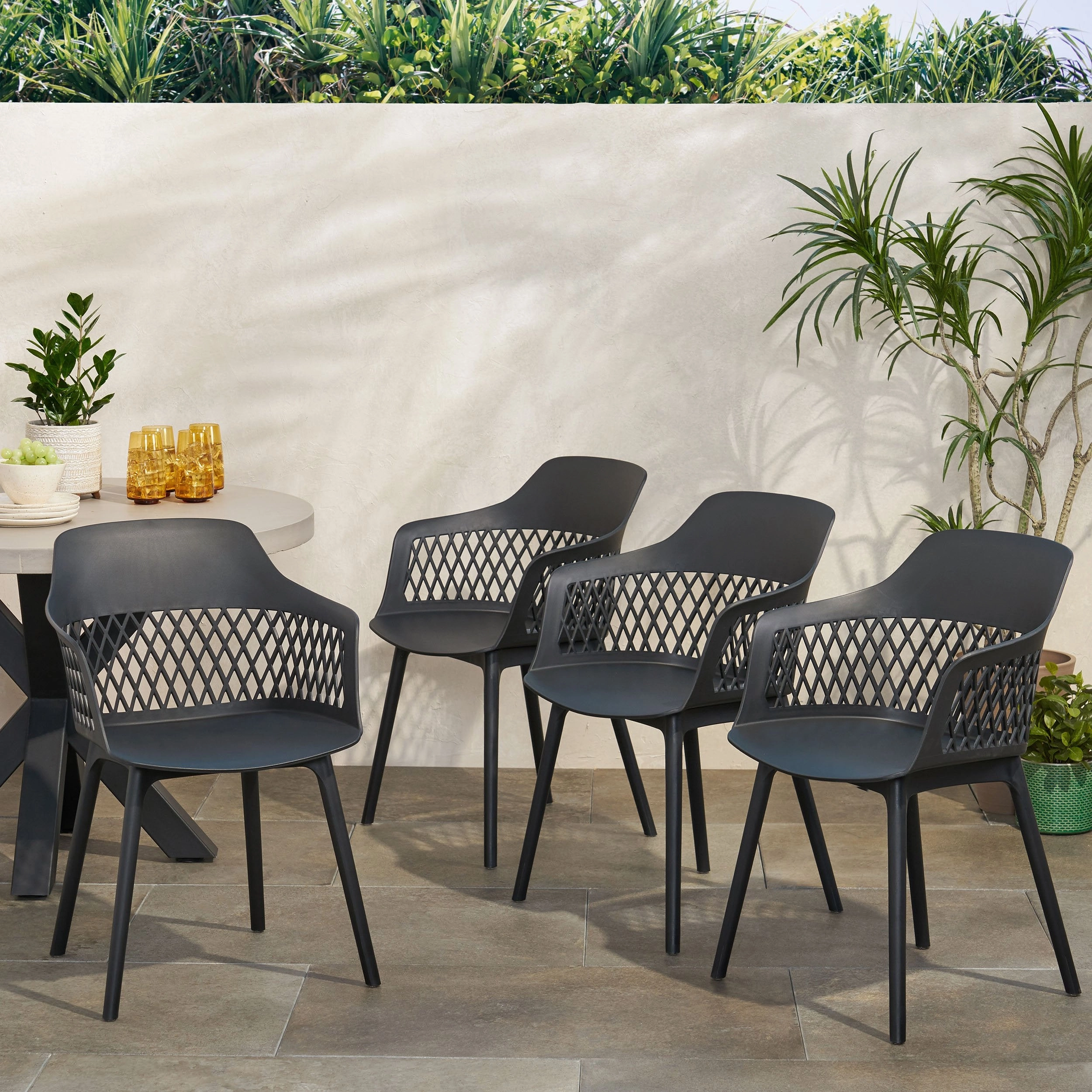 Outdoor Modern Dining Chair (Set of 4) - NH081213 outdoor lounge chair, patio sofa