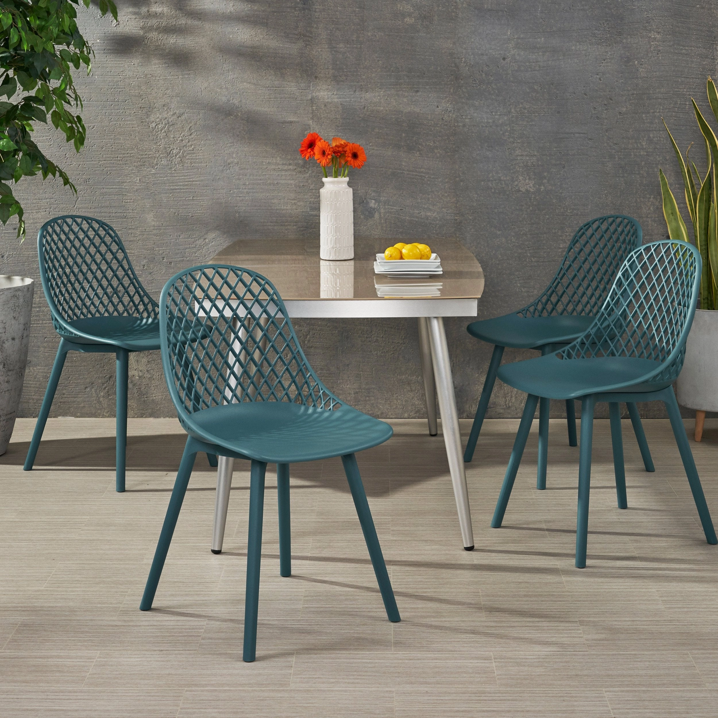 Outdoor Modern Dining Chair (Set of 4) - NH974213