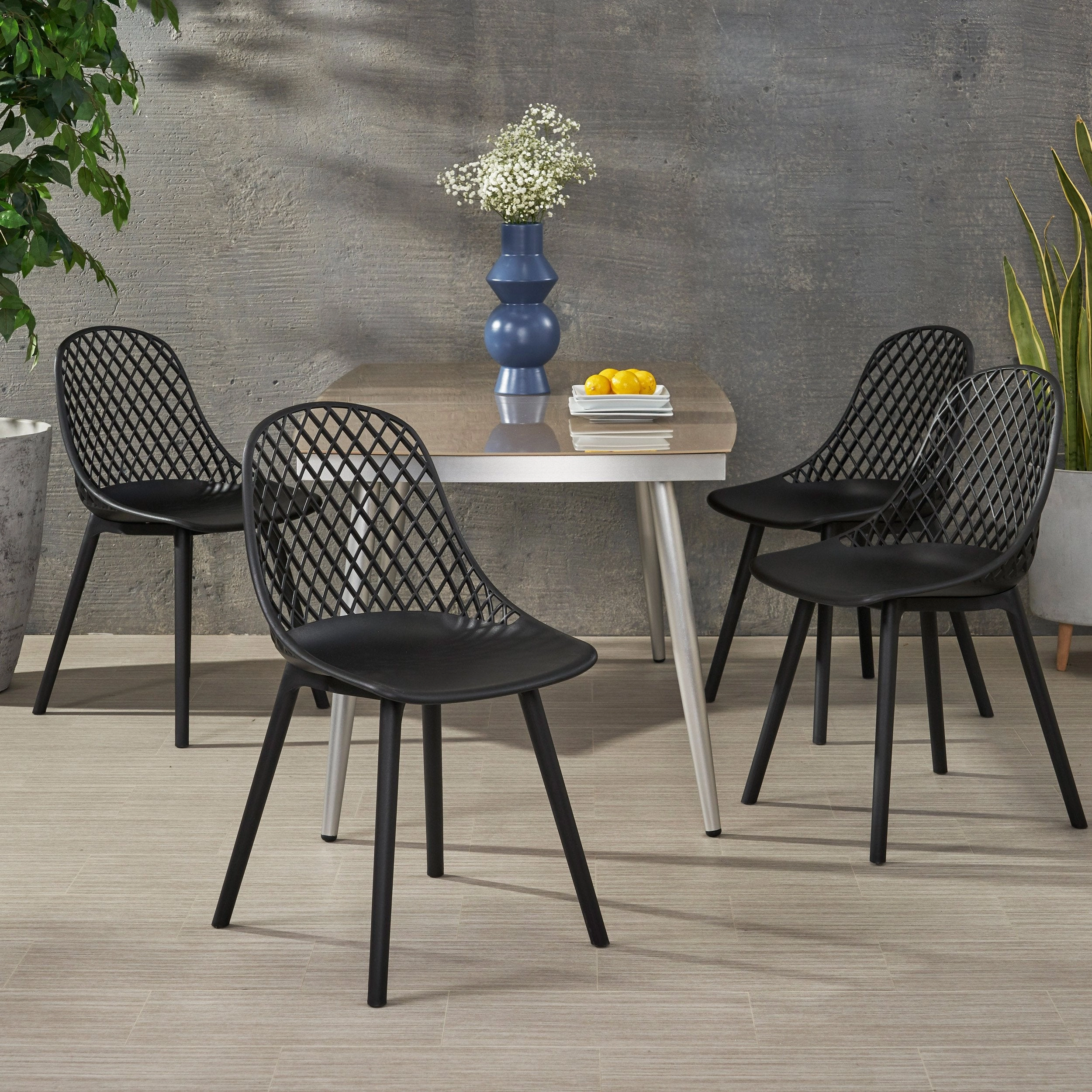 Outdoor Modern Dining Chair (Set of 4) - NH974213 outdoor lounge chair, patio sofa