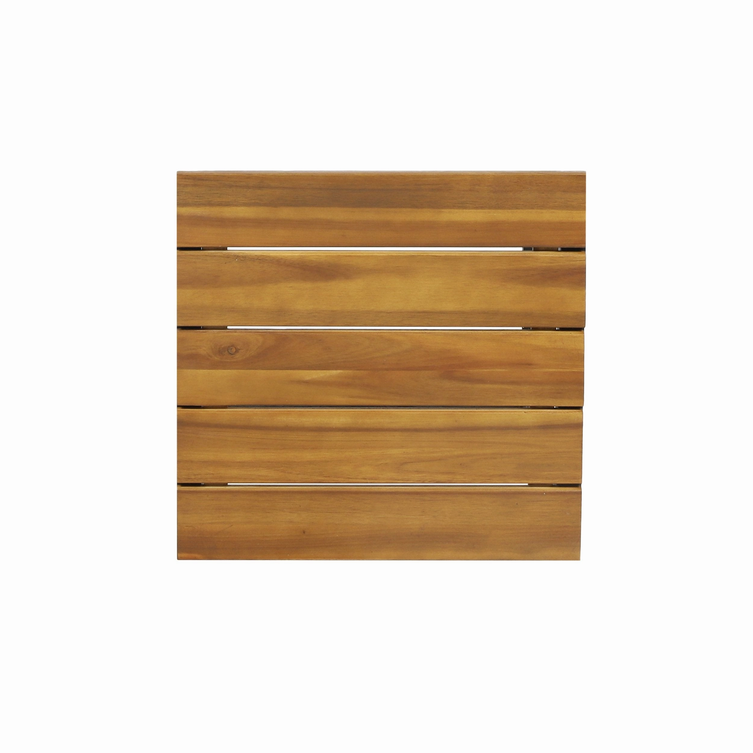 Outdoor Modern Industrial Acacia Wood Bar Stools (Set of 2) - NH202313