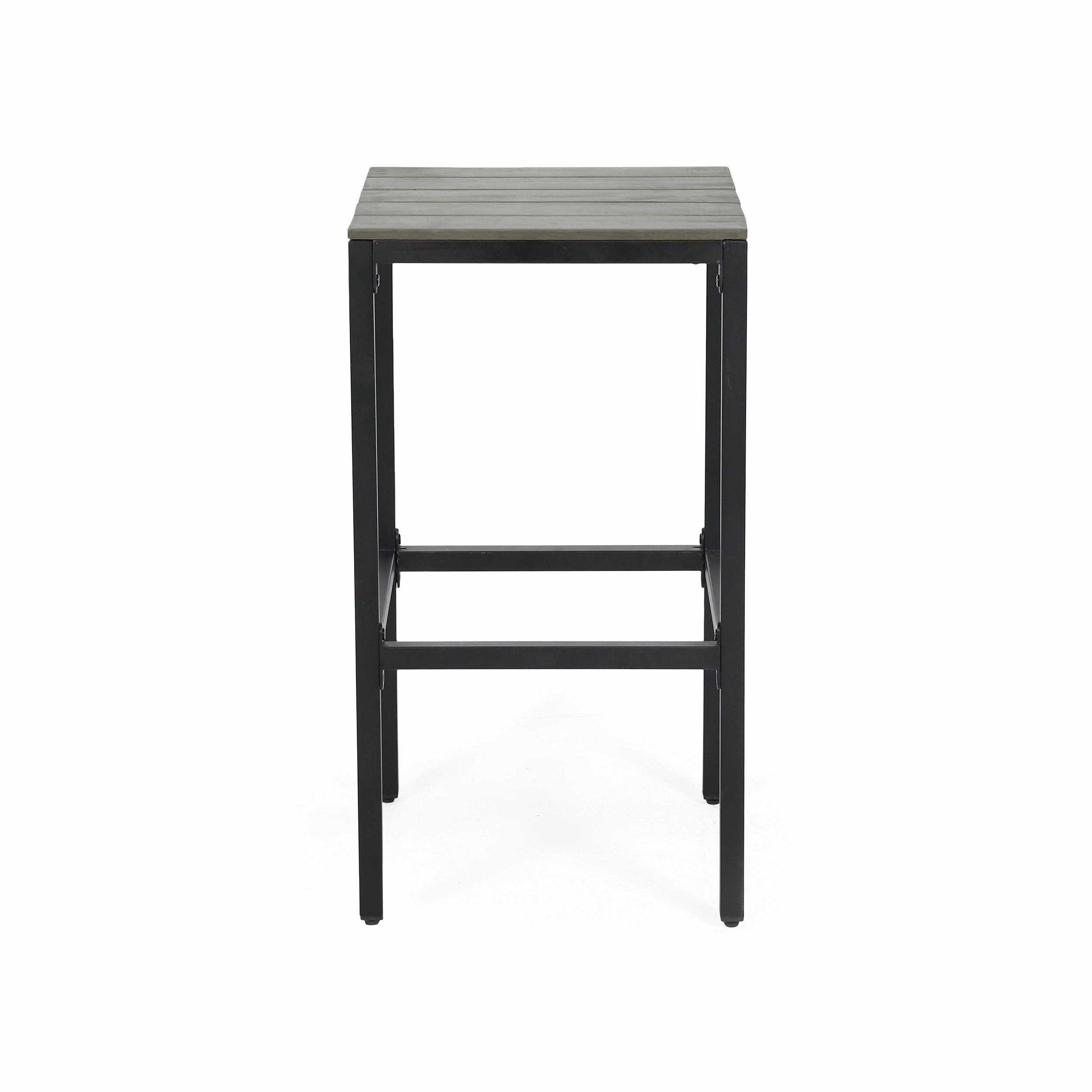 Outdoor Modern Industrial Acacia Wood Bar Stools (Set of 2) - NH202313