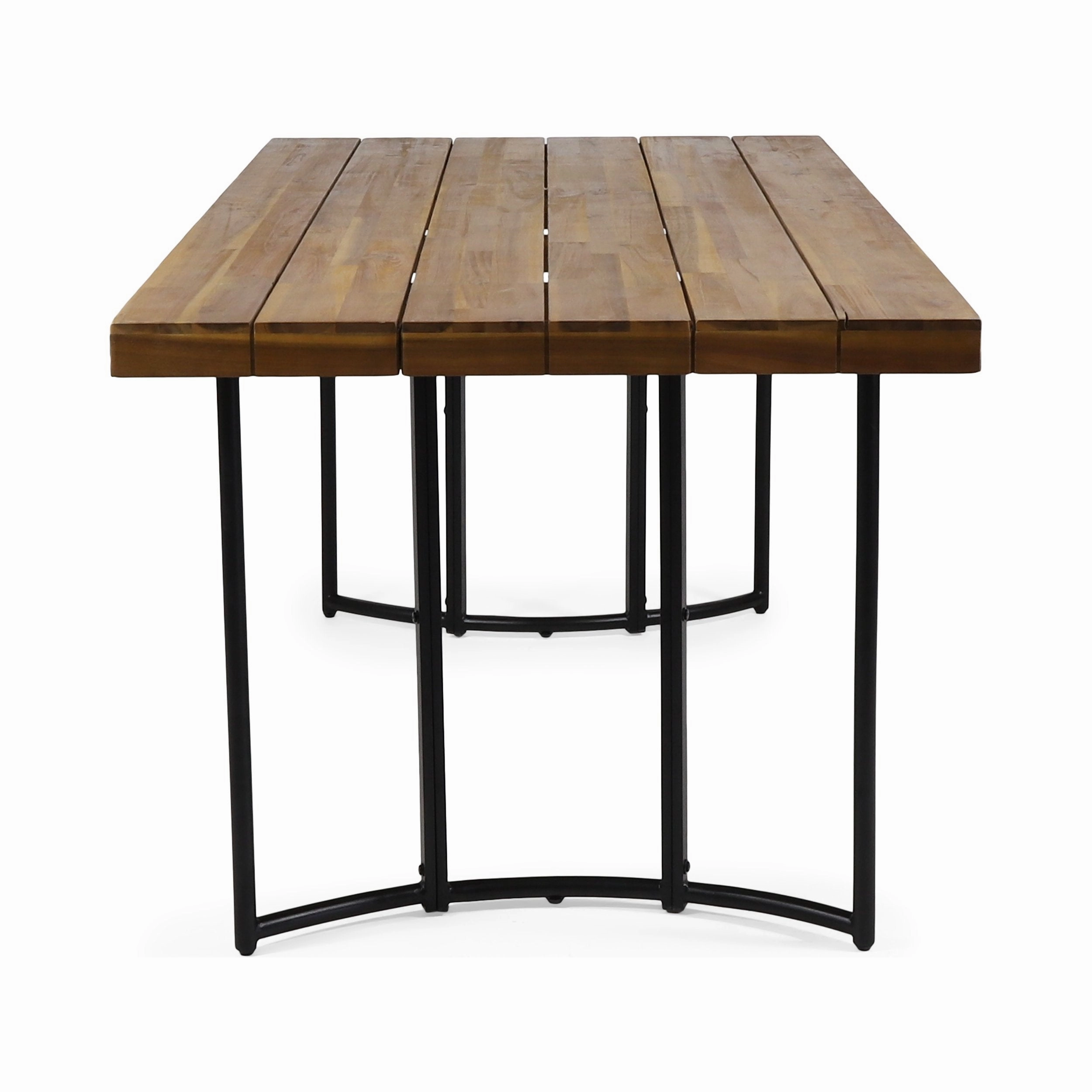 Outdoor Modern Industrial Acacia Wood Dining Table - NH329213