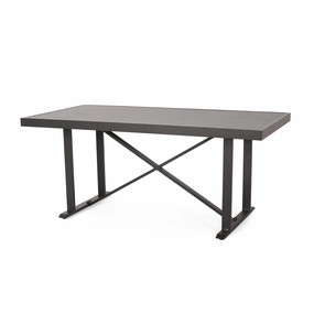 Outdoor Modern Industrial Aluminum Dining Table - NH205313 outdoor lounge chair, patio sofa