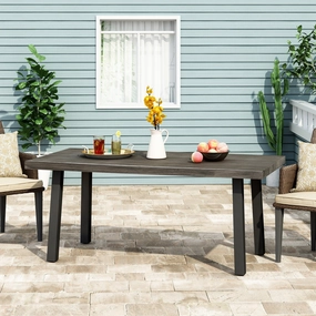 Outdoor Modern Industrial Aluminum Dining Table - NH940313 outdoor lounge chair, patio sofa