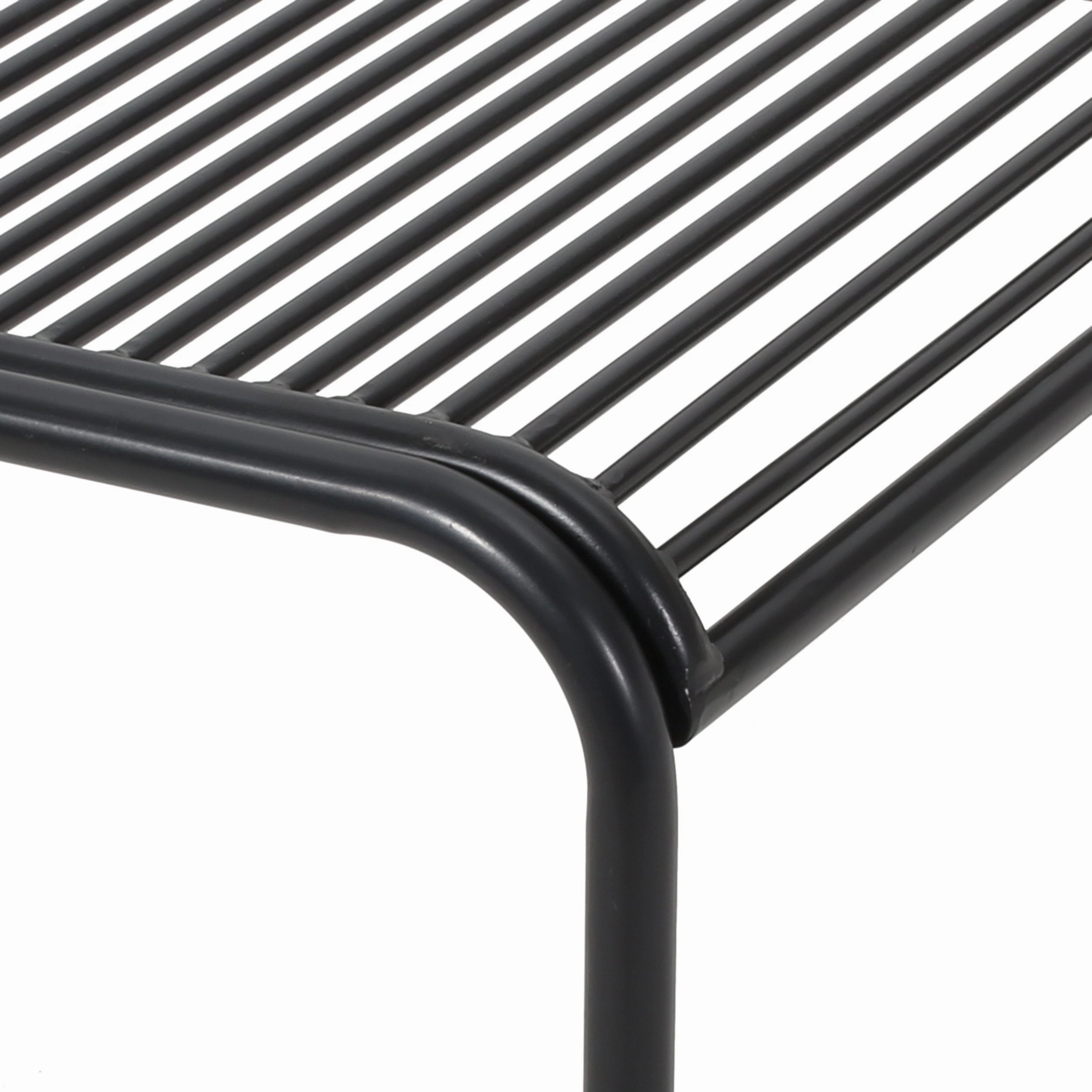 Outdoor Modern Iron 2 Seater Chat Set with Cushions - NH027013