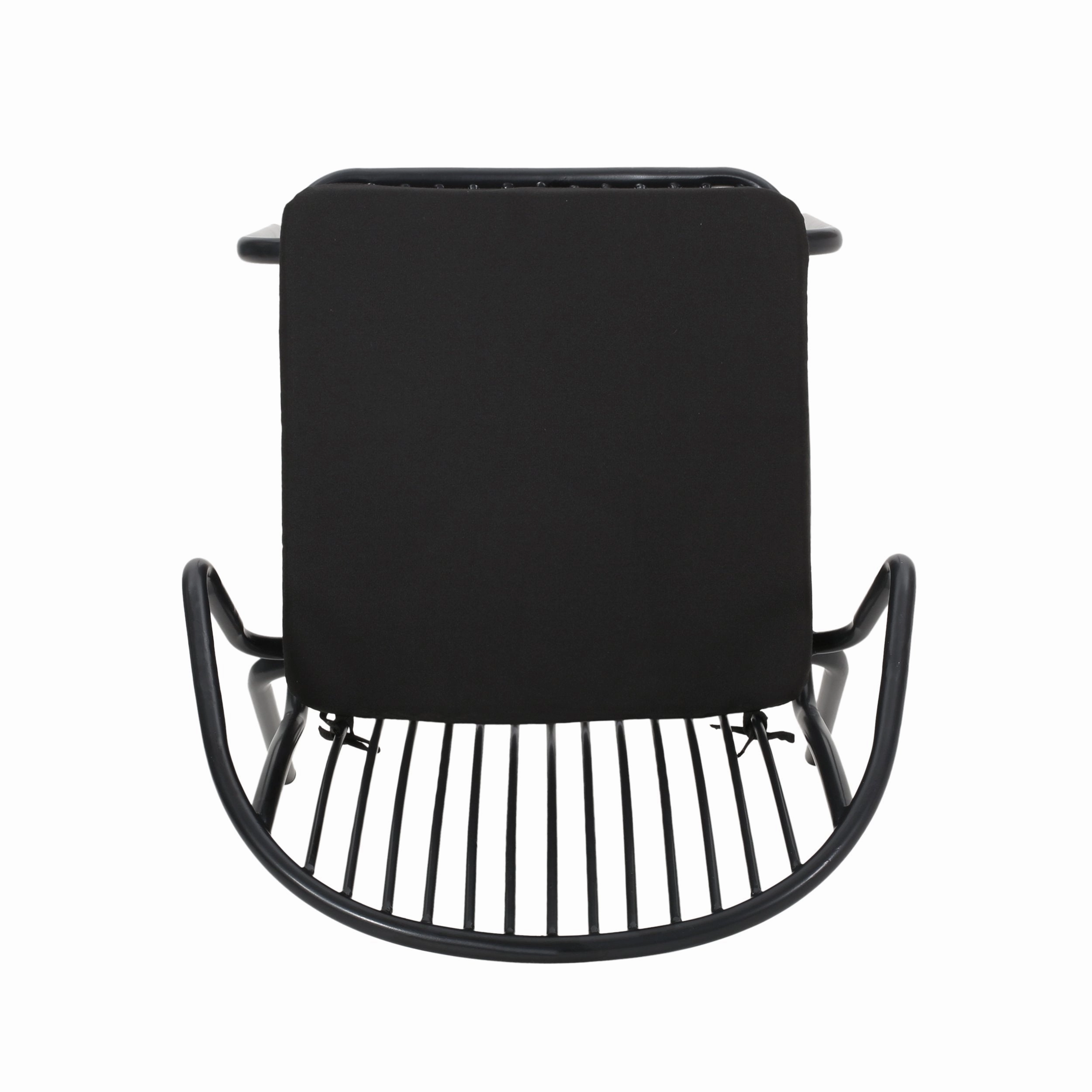Outdoor Modern Iron Club Chair with Cushion (Set of 2) - NH717013
