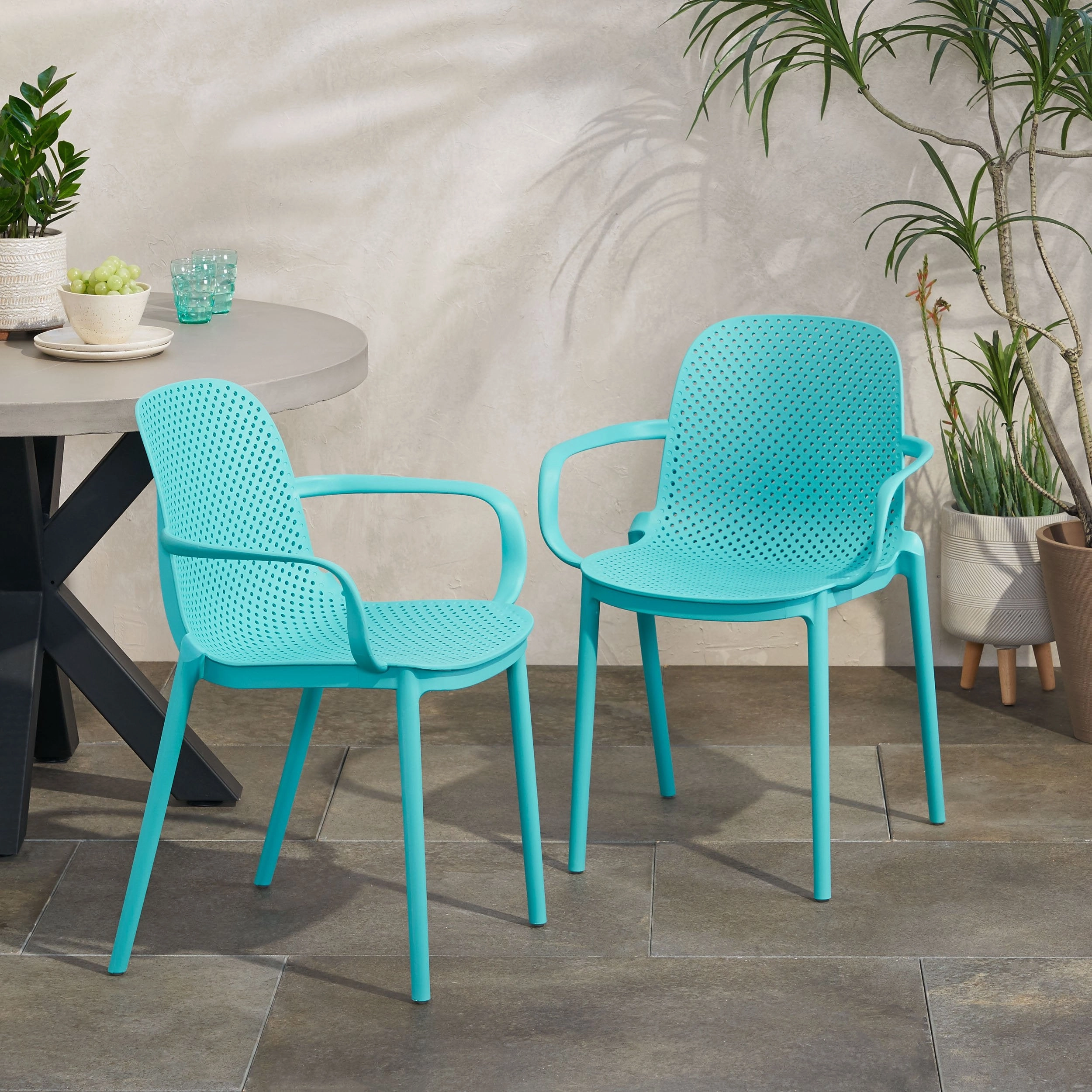 Outdoor Modern Stacking Dining Chairs - NH133213 outdoor lounge chair, patio sofa