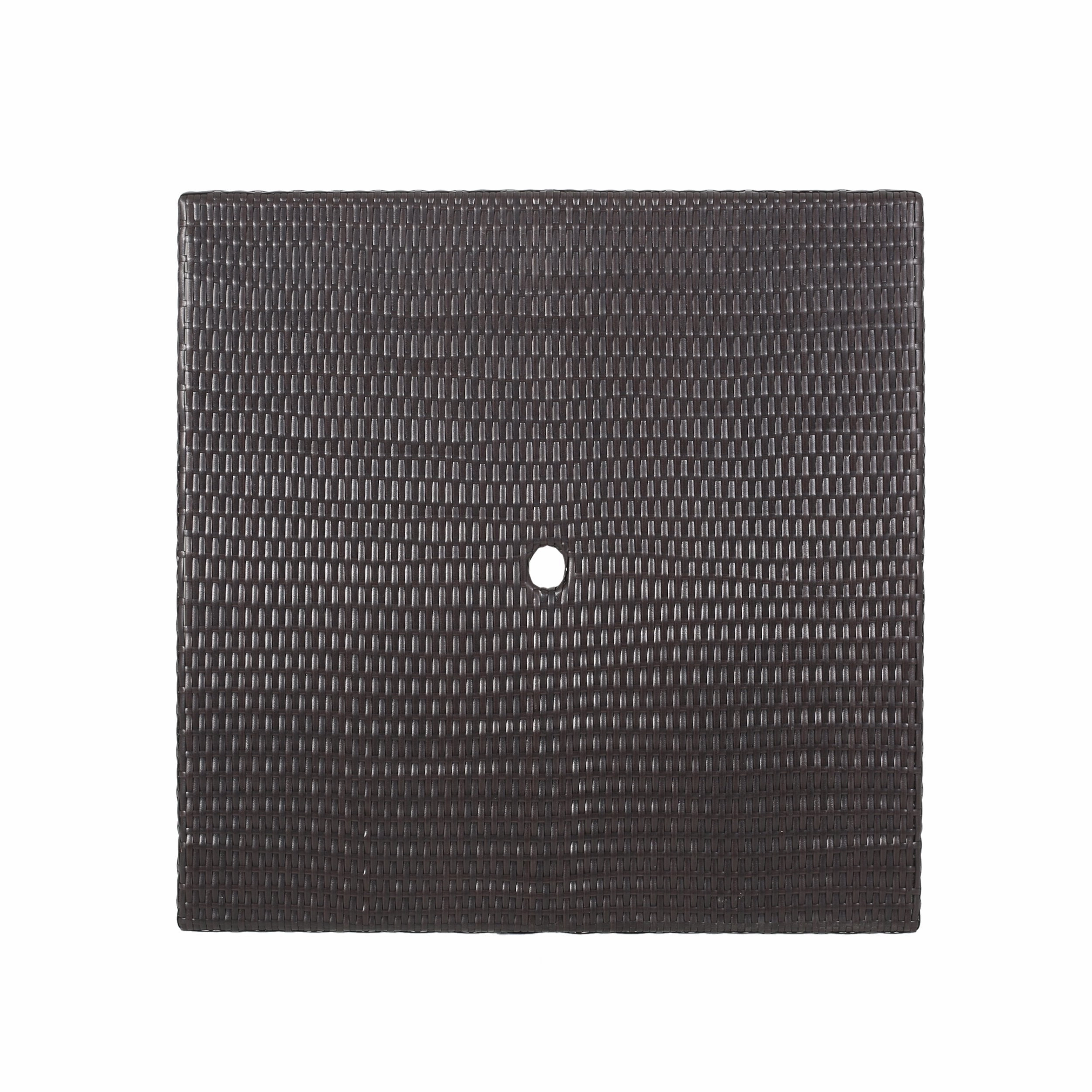 Outdoor Multibrown Wicker Square Dining Table - NH772003