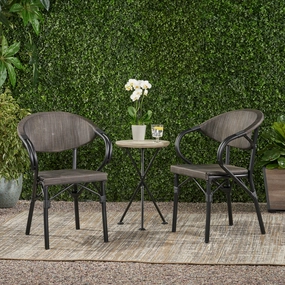 Outdoor Parisian Cafe Chair (Set of 2) - NH243213 outdoor furniture, garden bench