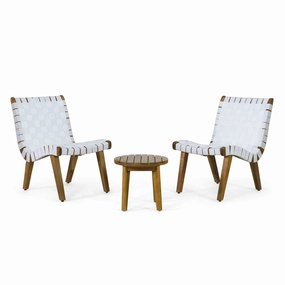 Outdoor Rope Weave Chat Set - NH402413 outdoor furniture, garden bench