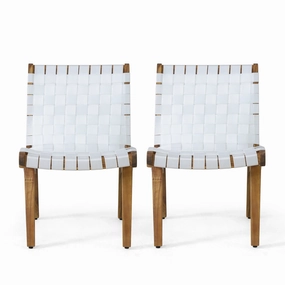 Outdoor Rope Weave Lounge Chair, Set of 2 - NH202413 outdoor furniture, garden bench